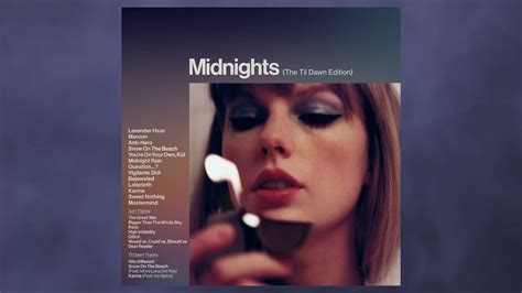 Taylor swift midnights deluxe - Taylor Swift announced a new deluxe edition of her “Midnights” album, titled “Midnights: Til Dawn,” that will feature Ice Spice as her guest on a fresh version of “Karma” and additional,...